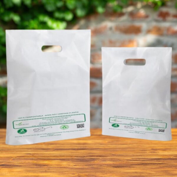 Bio Pliant By S S Industries | Compostable | Biodegradable | Eco Friendly D-Cut Carry Bags .