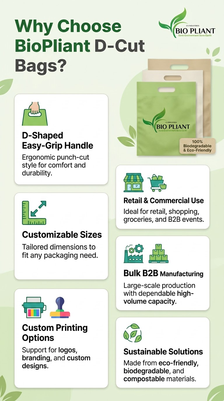 why to choose biopliant d cut bags